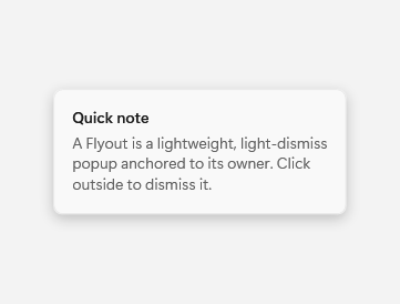 FlyoutPresenter open state in light mode