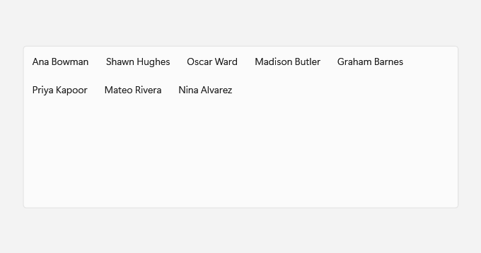 ListView in light mode
